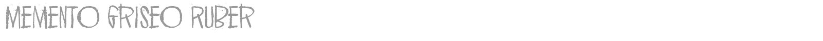 Memento Griseo Ruber font preview